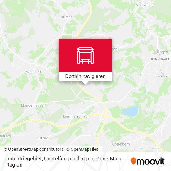 Industriegebiet, Uchtelfangen Illingen Karte