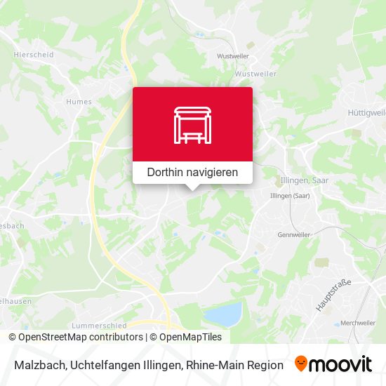 Malzbach, Uchtelfangen Illingen Karte