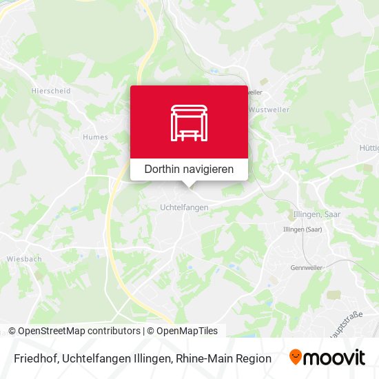 Friedhof, Uchtelfangen Illingen Karte