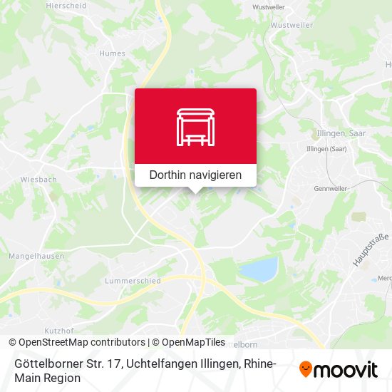 Göttelborner Str. 17, Uchtelfangen Illingen Karte