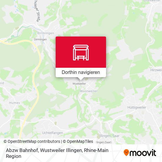 Abzw Bahnhof, Wustweiler Illingen Karte