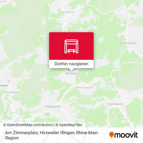 Am Zimmerplatz, Hirzweiler Illingen Karte