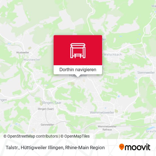 Talstr., Hüttigweiler Illingen Karte