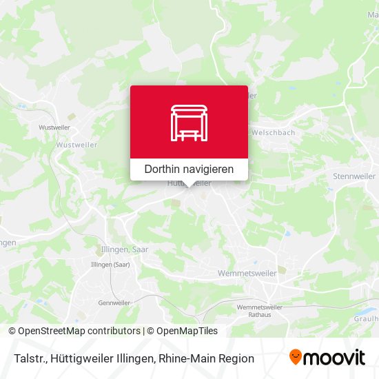 Talstr., Hüttigweiler Illingen Karte