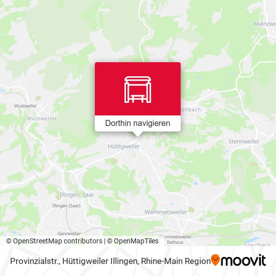 Provinzialstr., Hüttigweiler Illingen Karte
