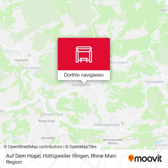 Auf Dem Hügel, Hüttigweiler Illingen Karte