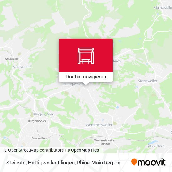 Steinstr., Hüttigweiler Illingen Karte