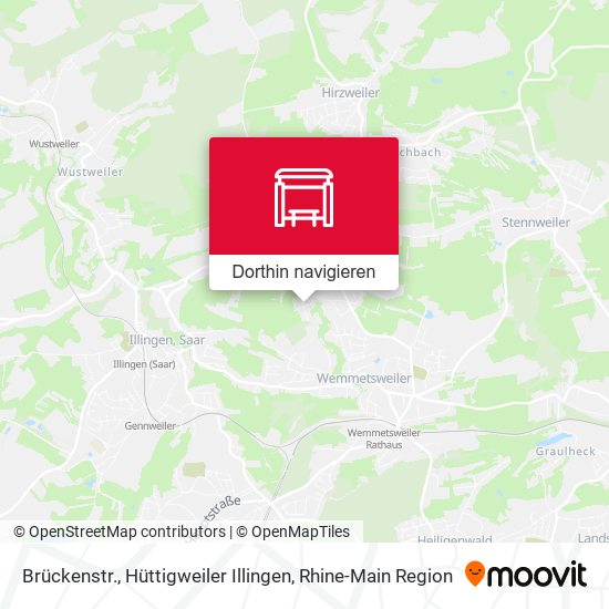 Brückenstr., Hüttigweiler Illingen Karte