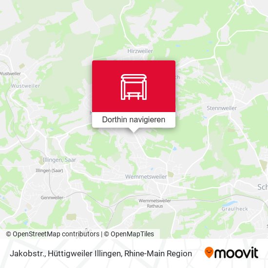 Jakobstr., Hüttigweiler Illingen Karte