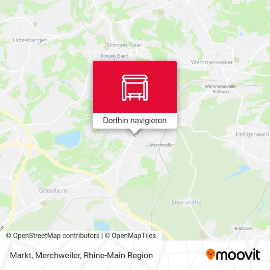 Markt, Merchweiler Karte