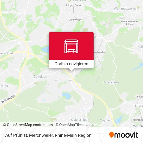 Auf Pfuhlst, Merchweiler Karte