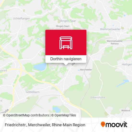 Friedrichstr., Merchweiler Karte