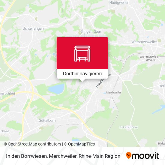 In den Borrwiesen, Merchweiler Karte