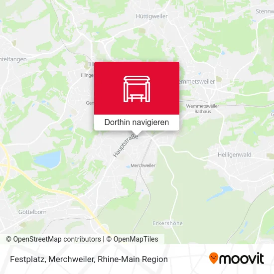 Festplatz, Merchweiler Karte