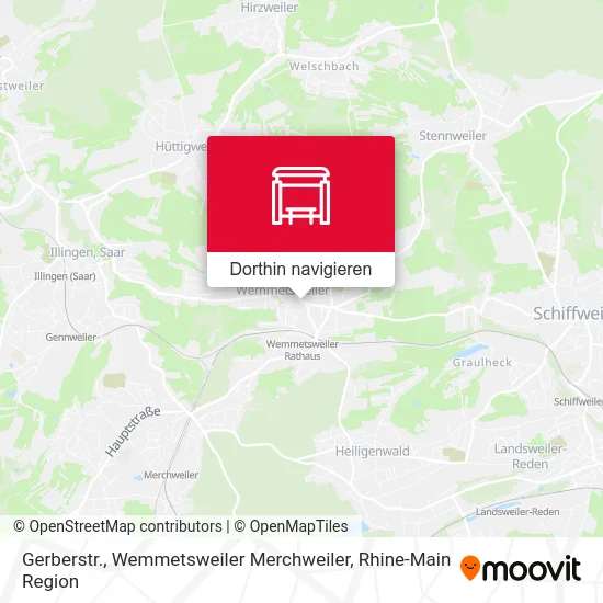 Gerberstr., Wemmetsweiler Merchweiler Karte