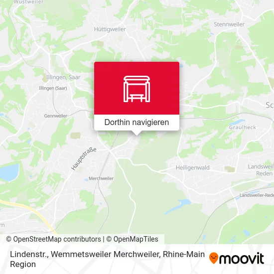 Lindenstr., Wemmetsweiler Merchweiler Karte