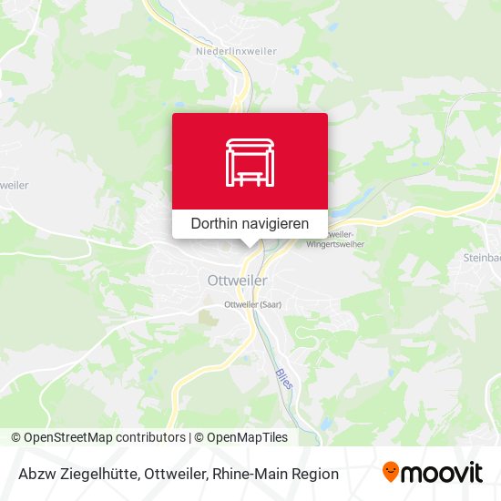 Abzw Ziegelhütte, Ottweiler Karte