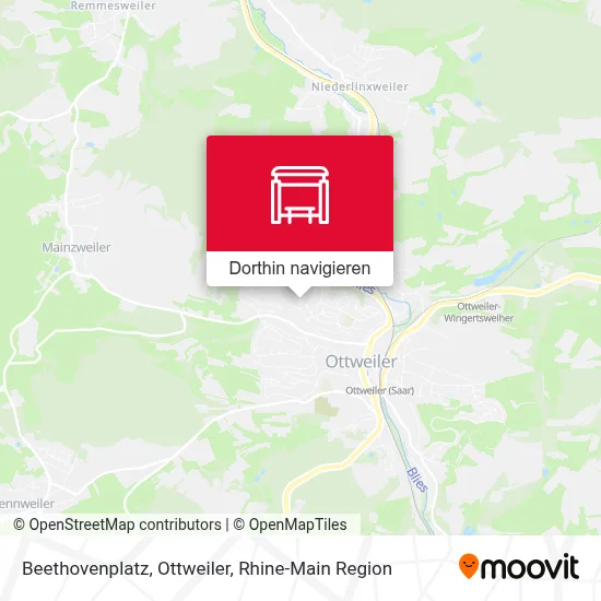 Beethovenplatz, Ottweiler Karte