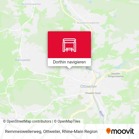 Remmesweilerweg, Ottweiler Karte