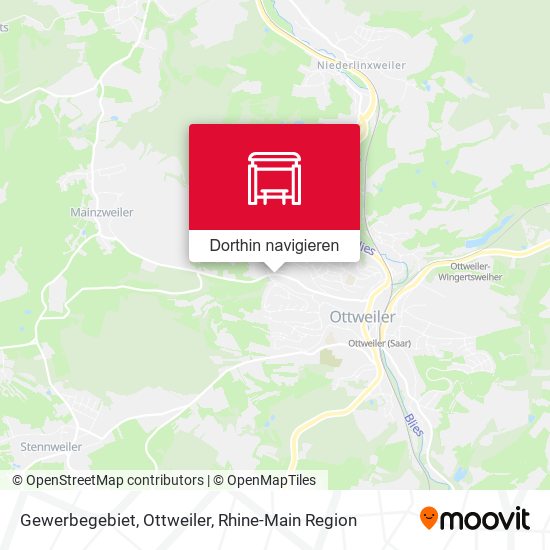 Gewerbegebiet, Ottweiler Karte