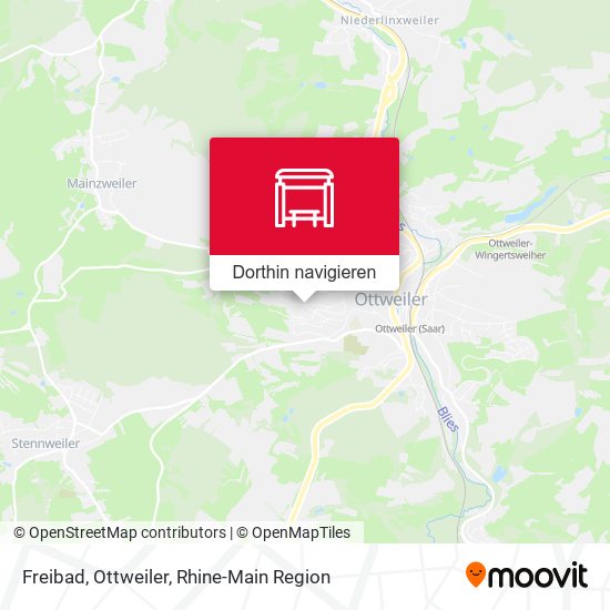 Freibad, Ottweiler Karte