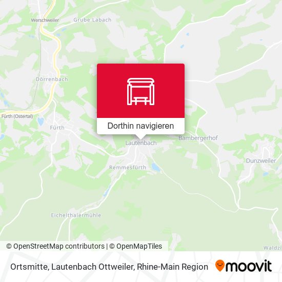 Ortsmitte, Lautenbach Ottweiler Karte