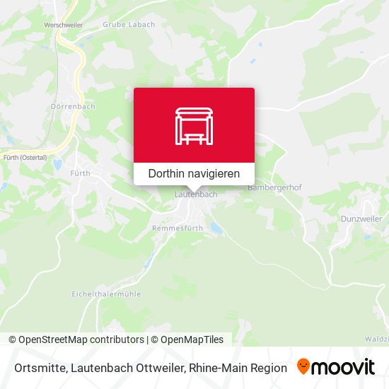 Ortsmitte, Lautenbach Ottweiler Karte