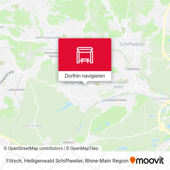 Flitsch, Heiligenwald Schiffweiler Karte
