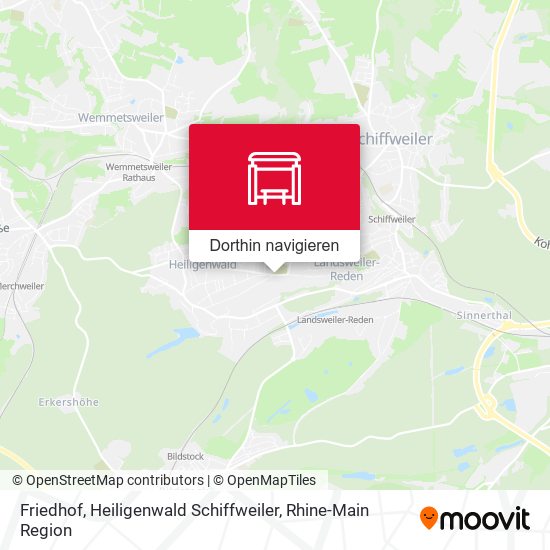 Friedhof, Heiligenwald Schiffweiler Karte