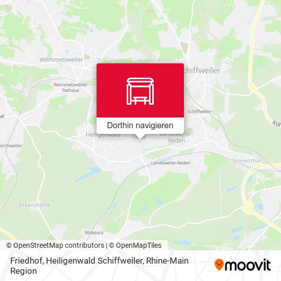 Friedhof, Heiligenwald Schiffweiler Karte