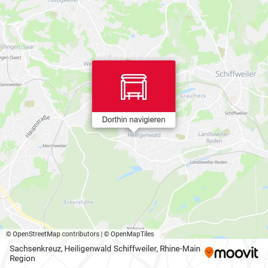 Sachsenkreuz, Heiligenwald Schiffweiler Karte