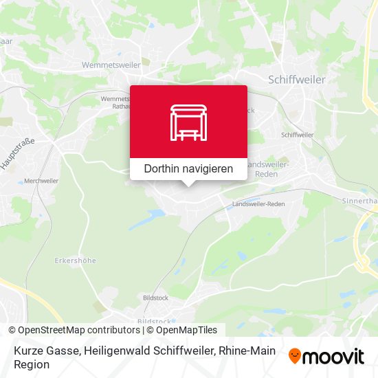 Kurze Gasse, Heiligenwald Schiffweiler Karte