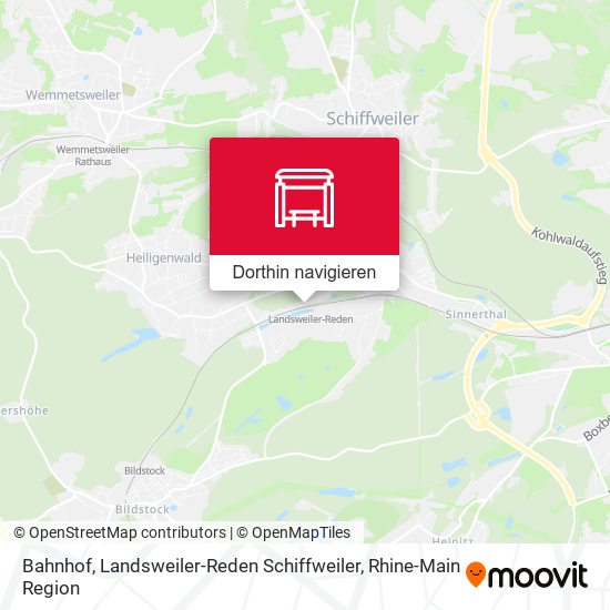 Bahnhof, Landsweiler-Reden Schiffweiler Karte