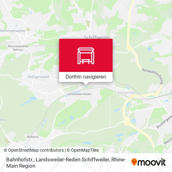 Bahnhofstr., Landsweiler-Reden Schiffweiler Karte