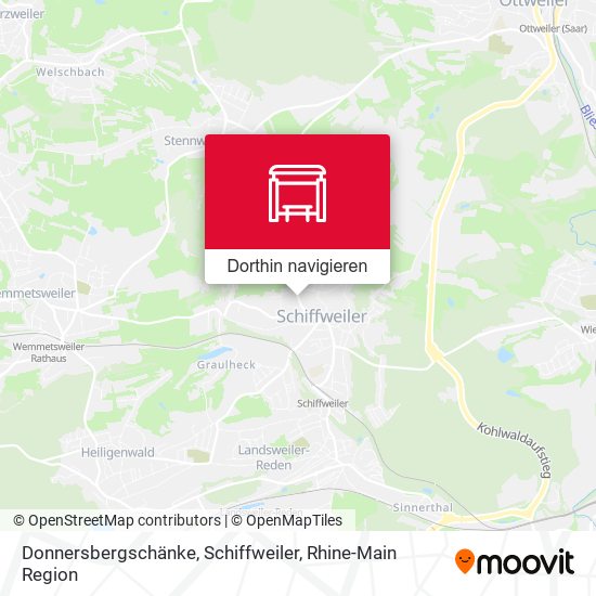 Donnersbergschänke, Schiffweiler Karte