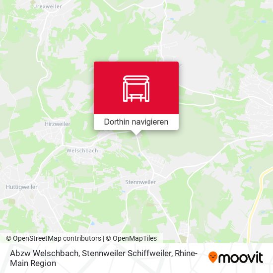 Abzw Welschbach, Stennweiler Schiffweiler Karte