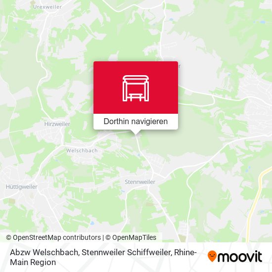 Abzw Welschbach, Stennweiler Schiffweiler Karte