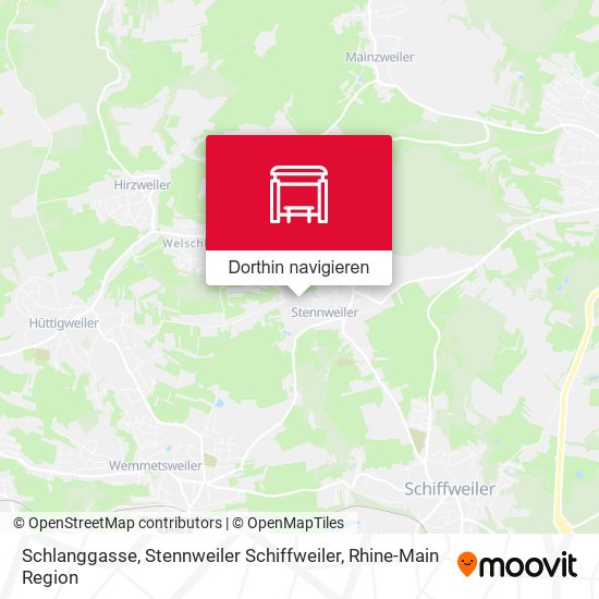 Schlanggasse, Stennweiler Schiffweiler Karte