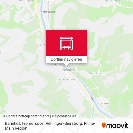 Bahnhof, Fremersdorf Rehlingen-Siersburg Karte