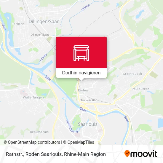 Rathstr., Roden Saarlouis Karte