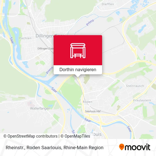 Rheinstr., Roden Saarlouis Karte