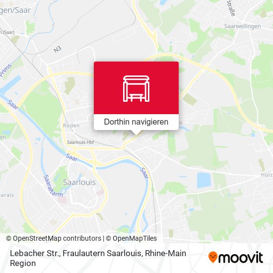 Lebacher Str., Fraulautern Saarlouis Karte