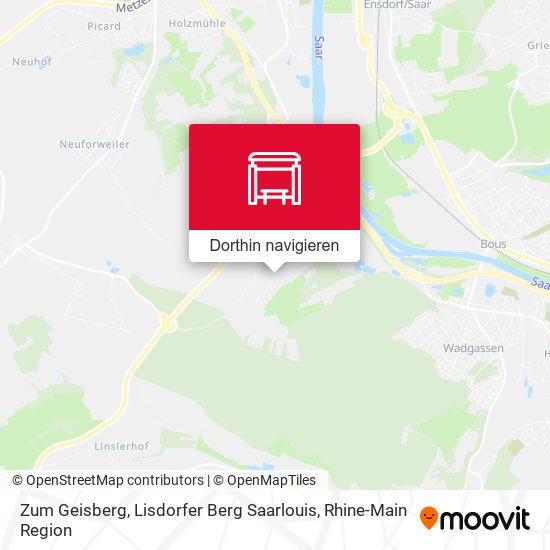 Zum Geisberg, Lisdorfer Berg Saarlouis Karte