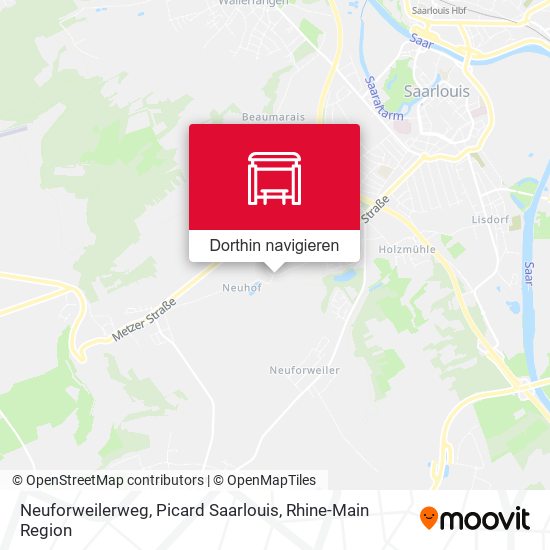 Neuforweilerweg, Picard Saarlouis Karte