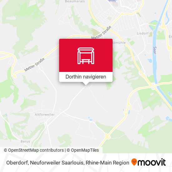 Oberdorf, Neuforweiler Saarlouis Karte