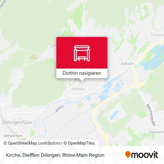 Kirche, Diefflen Dillingen Karte
