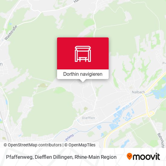 Pfaffenweg, Diefflen Dillingen Karte