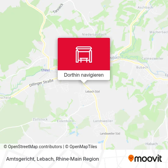 Amtsgericht, Lebach Karte