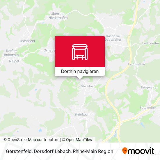 Gerstenfeld, Dörsdorf Lebach Karte