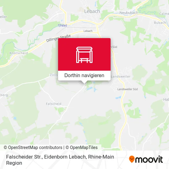 Falscheider Str., Eidenborn Lebach Karte